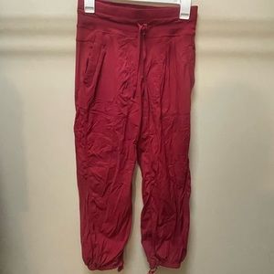 Lululemon Dance Studio Pants - Dark Pink… cropped. Great color!